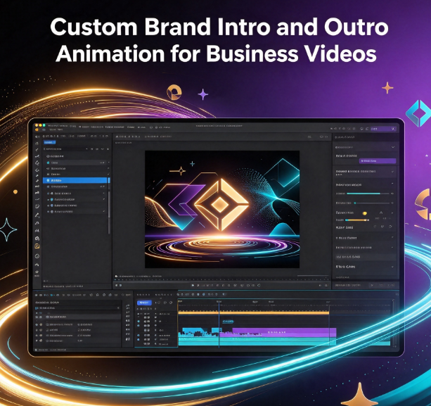 Custom Brand Intro and Outro Animation for Business Videos